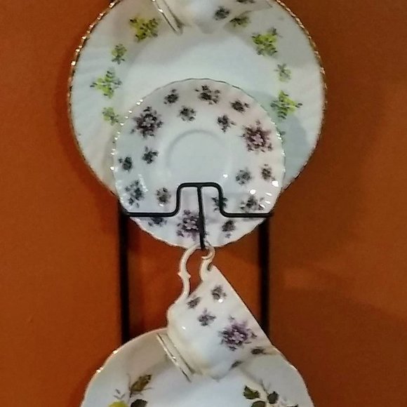 Ballard Designs, Tea Cup Display Racks, Wrought Iron, Lot of Two - Picture 2 of 9